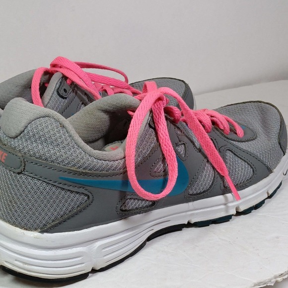 Nike 554902-006 Revolution 2 Gray Pink Blue Running Shoes Women's Sz 8 sneakers - Picture 4 of 8